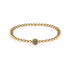 Charismatisch | 18 Karat Gold | Schwarze Zirkonia-Kristalle | Ausdrucksarmband